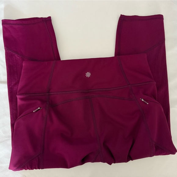Athleta Contender Athleisure Legging Pants Wine‎ Red Size Small - Picture 7 of 11